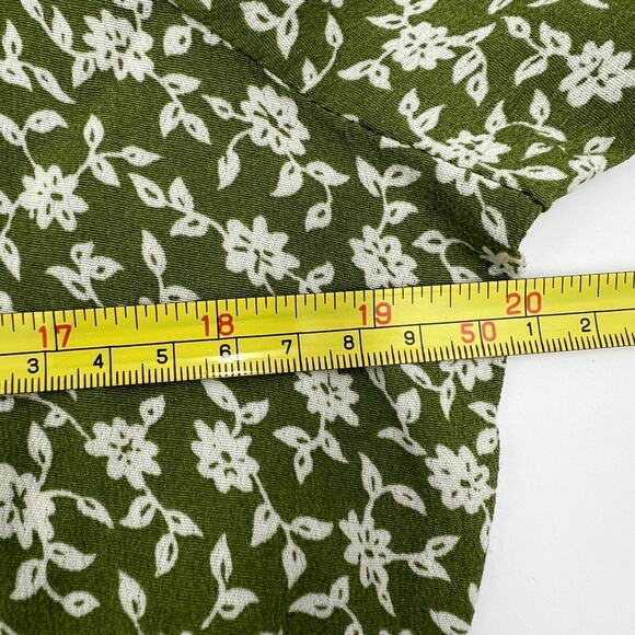 Kivari Gracie Midi Dress Green Rayon Printed Floral - Picture 5 of 14